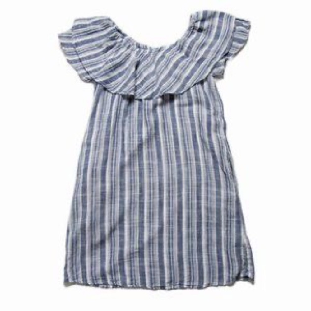 off the shoulder stripe dress